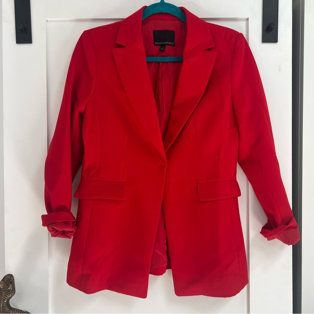 Banana Republic Bold Red Blazer